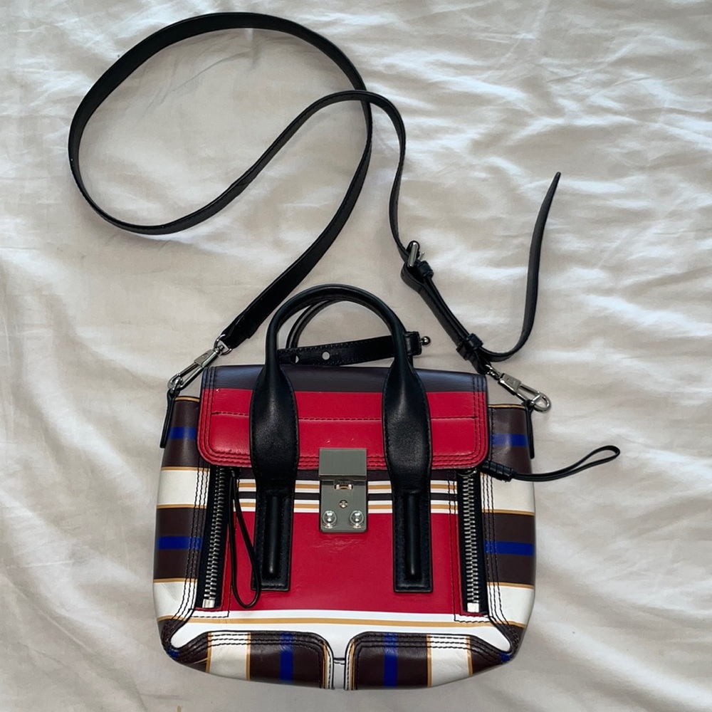 Phillip Lim 3.1 multiple New Pashli satchel strap red leather cross body bag